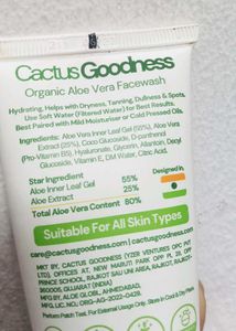 Facewash Duo The Derma Co &amp; Cactus Goodness
