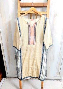 Branded Ethnic Striped Kurta Size-46