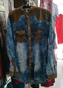 Stylish Blue Patterned Shirt