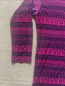 Patterned Purple Stretchable Kurta
