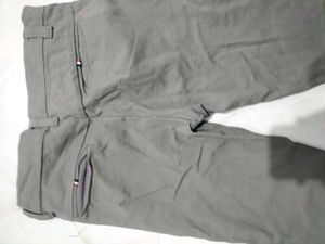 Gray Casual Pants
