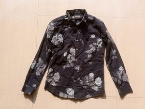 Floral Print Button Down Shirt