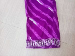 New Purple 💜 Embroidery Work Kurti