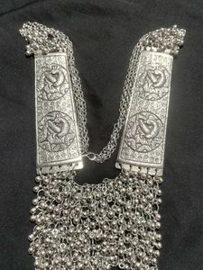 Vintage Style Silver Tone Statement Necklace