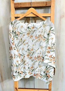 Offwhite Printed Baggi Sweater Free Size