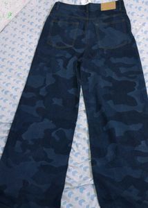 Camo Wide Leg Jeans