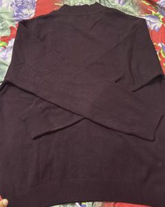 Burgundy Turtleneck Sweater