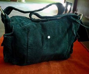 Dark Grey Jeans Velvet Shoulder Bag - Y2K Style