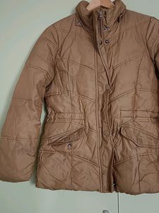 Nude Color Winter Jacket For Girls 40&#34; Chest