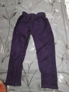 Purple Kids Pants for winter and stylish