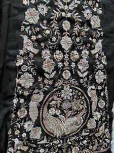 Elegant Black &amp; Gold Lehenga