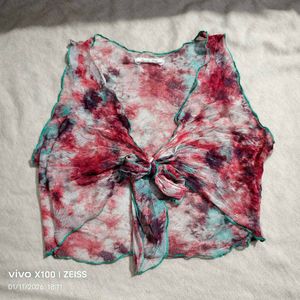 10111. Tie-Dye Crop Top
