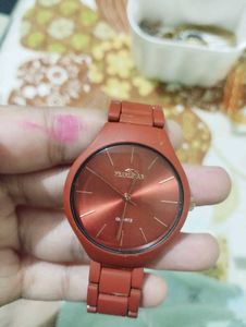 Brick Red Matte Finish  Women&#39;s Watch