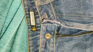 Ripped Wide-Leg Denim Jeans