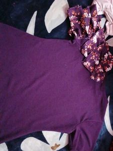 Purple Layered Top