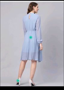 Sky Blue Flare Dress