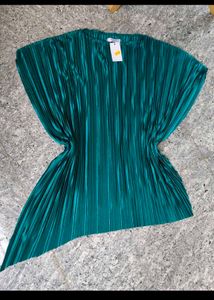 Emerald Green Pleated Co Ord Set