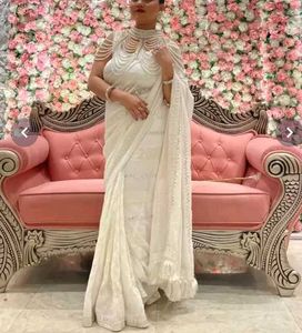 Saree With Poncho