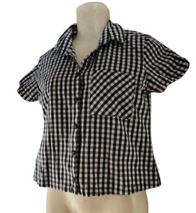 Semi Formal Black &amp; White Checks Shirt 😍
