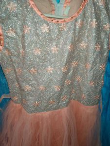 Sparkly Peach Party Dress