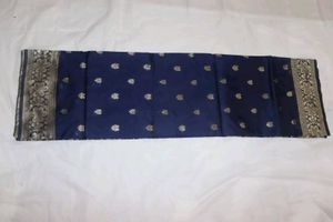 Navy Blue Banarasi Silk Saree
