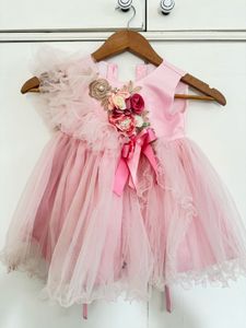 Pink Floral Party Dress