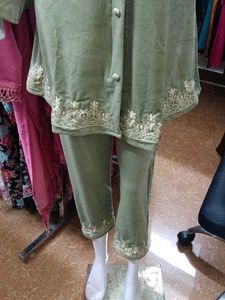 Party Wear Elegant Velvet Coord Set