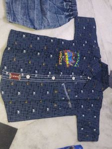 Cute Boys Shirt & Jeans Set