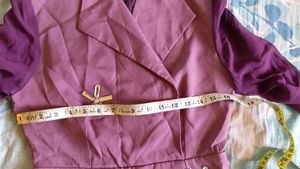 Vintage Purple Mini Jumpsuit
