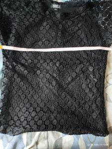 black lace top with inner.. wore for only few hours