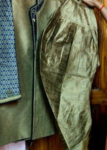 Men Silk Blend Kurta Dhoti Pant Set...