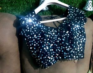 party wear black blouse