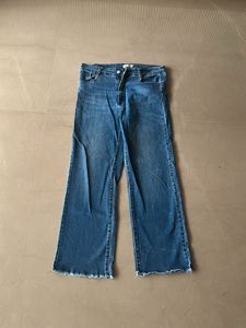Wide Leg Cropped Jeans