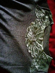 Embellished Gray Top