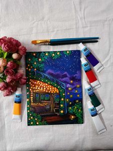 Aesthetic Lamp Landscape Painting