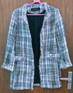 ZARA BASIC Tweed Style Jacket