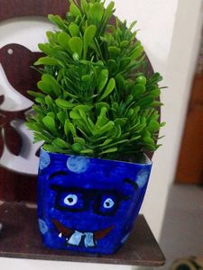 Cute Monster Plant with hand painting 🎨