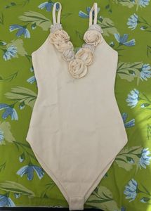 ZARA Floral Detailing Bodysuit