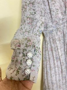V- Neck Floral Print Dress