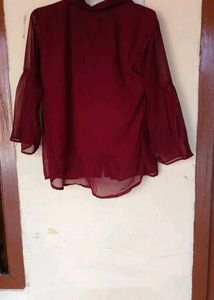 Pretty Maroom Color Top