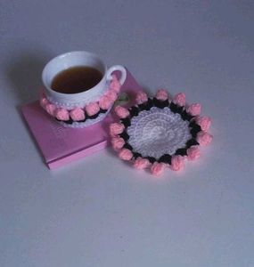 Handmade Crochet Coaster Set