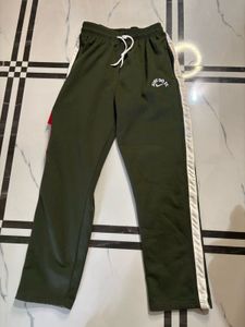 unisex  Olive Green Track Pants
