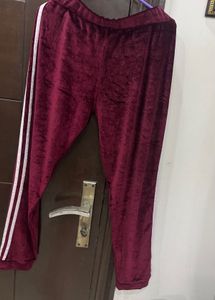 Velvet Track Pants - Stylish &amp; Comfy
