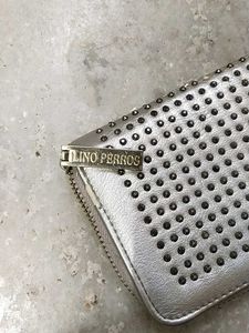 Studded Silver Wallet