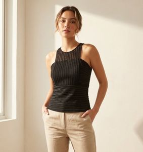 Chic Black Sleeveless Top