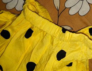 Yellow Polka Dot Top