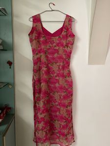 Chiffon Floral Crepe Kurta