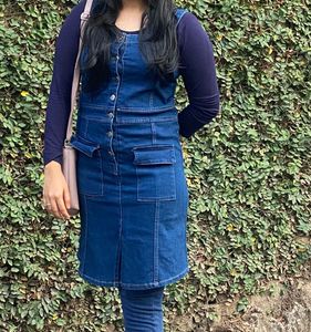 Denim Pinafore Dress