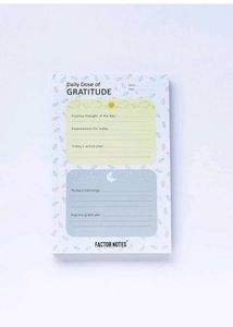 Daily Dose Of Gratitude And Fitness Combo Notepad