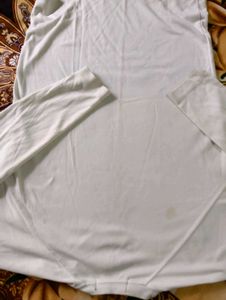 White &#39;Moments&#39; Graphic  Full Sleeve Tee